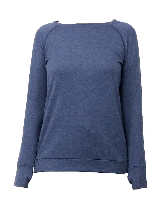 The Weekender Navy Thumbhole Top