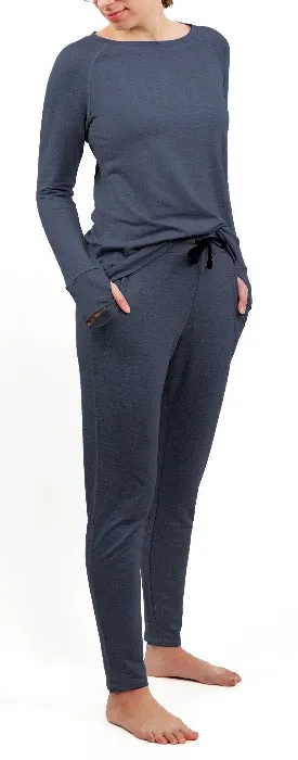 The Weekender Navy Thumbhole Top