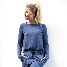 The Weekender Navy Thumbhole Top