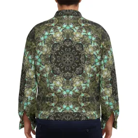 Unisex Jacket Blue Moss Mandela Unisex Jacket Blue Moss Mandela
