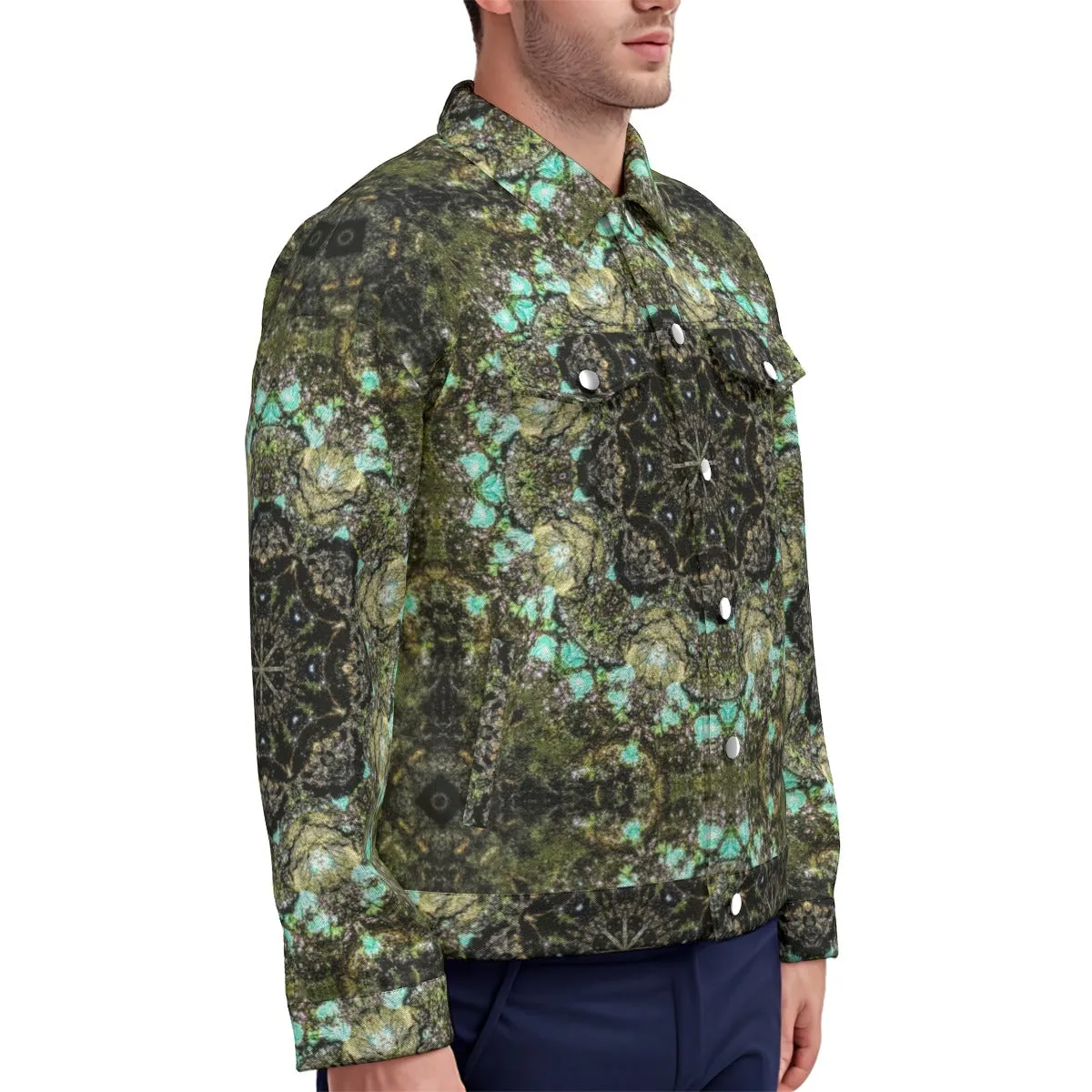 Unisex Jacket Blue Moss Mandela