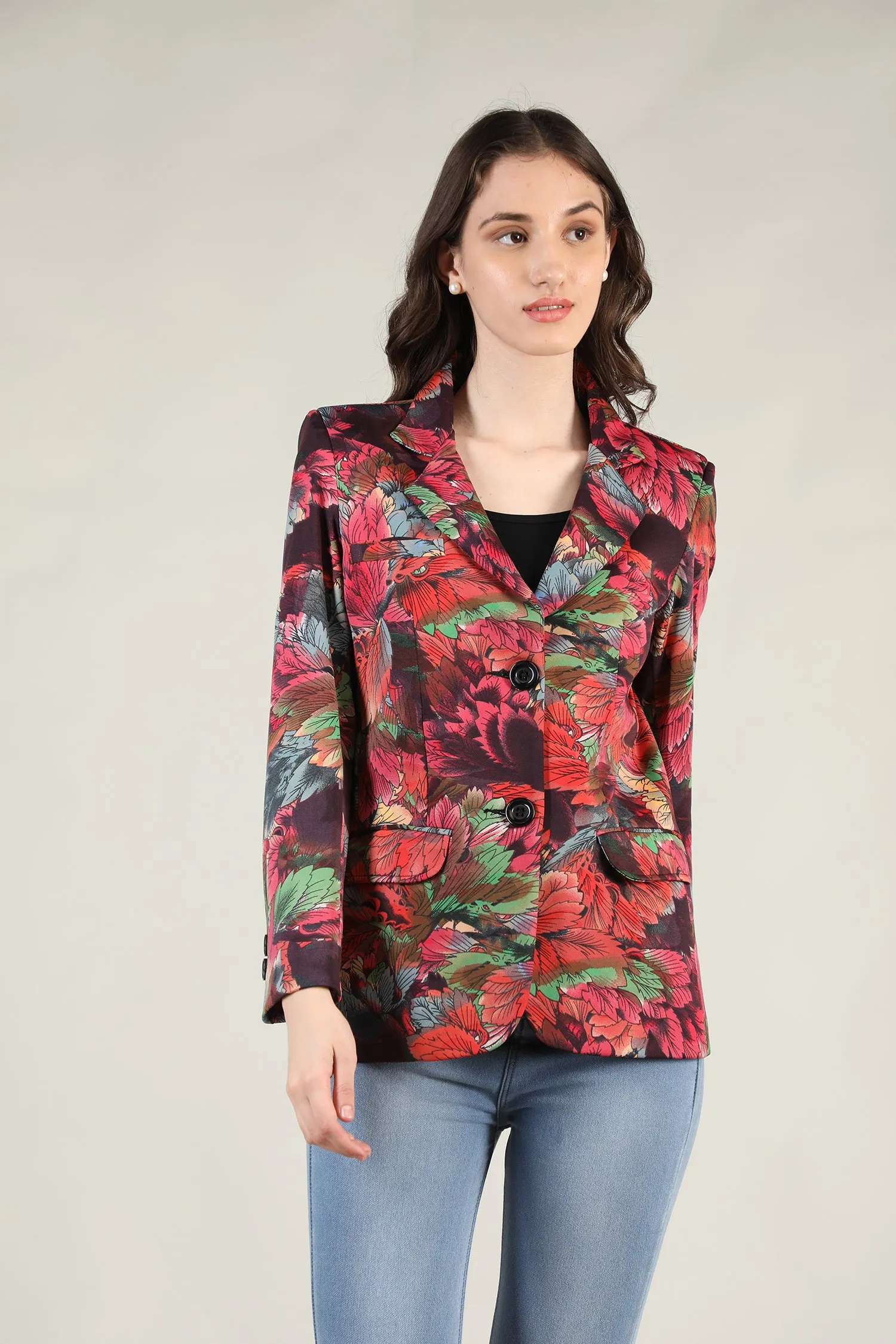 Women Printed Stylish Coat