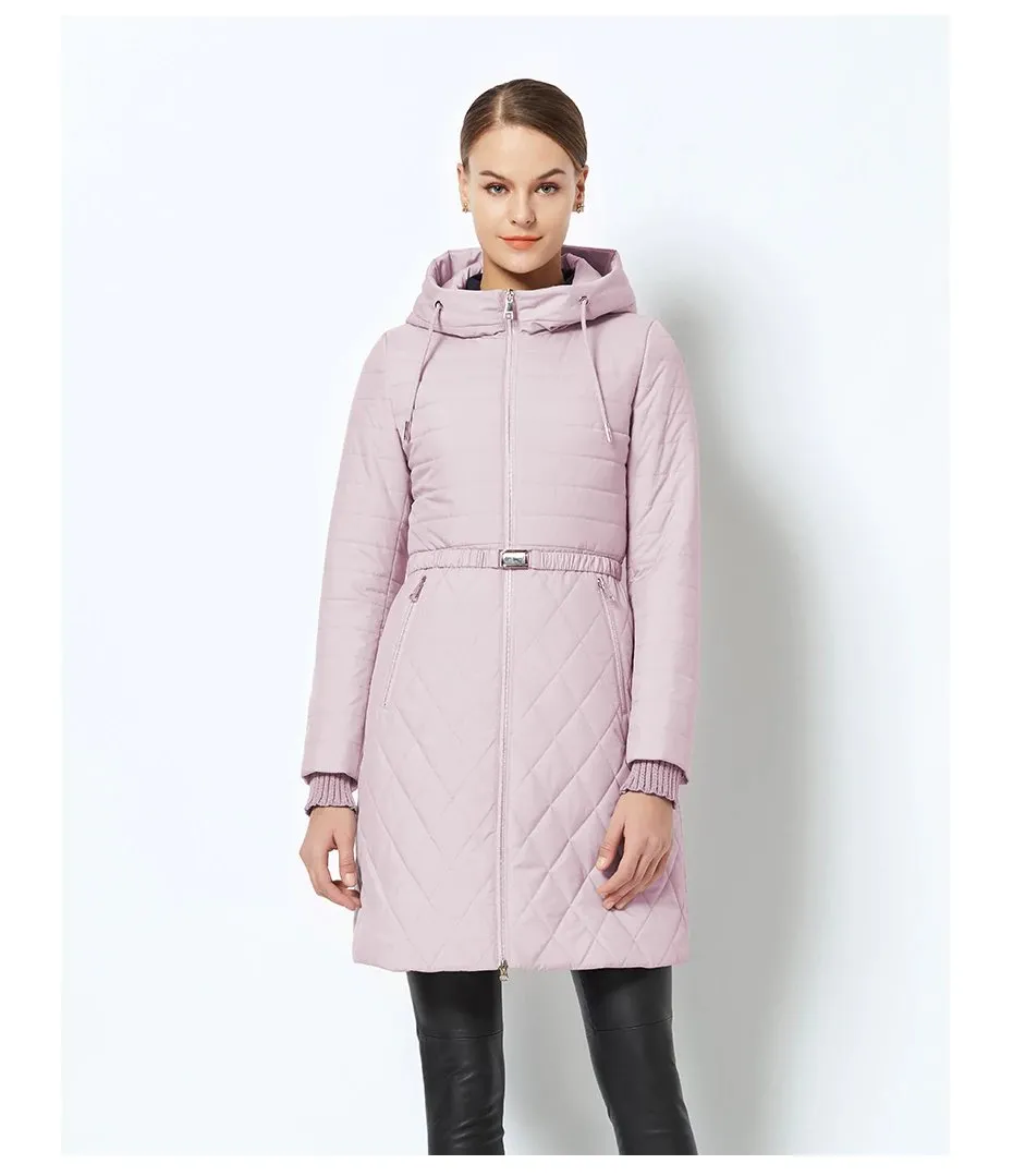 Women's Spring/Autumn Stylish Warm Windproof Coat With Hood