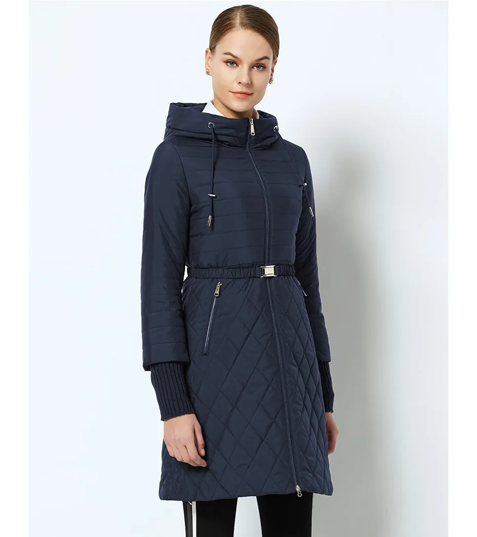Women's Spring/Autumn Stylish Warm Windproof Coat With Hood