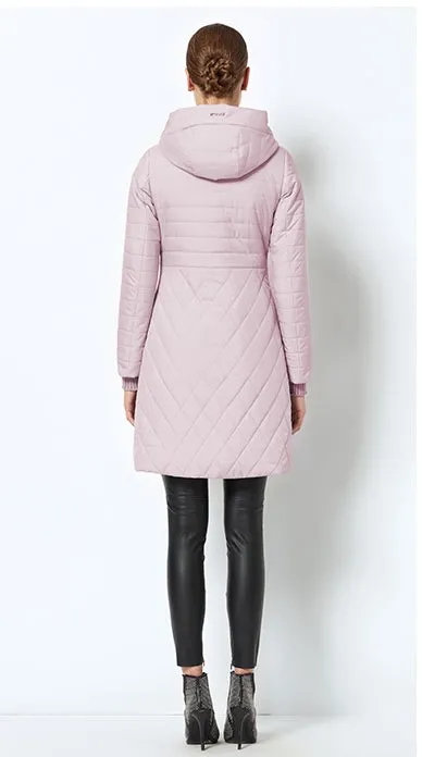 Women's Spring/Autumn Stylish Warm Windproof Coat With Hood