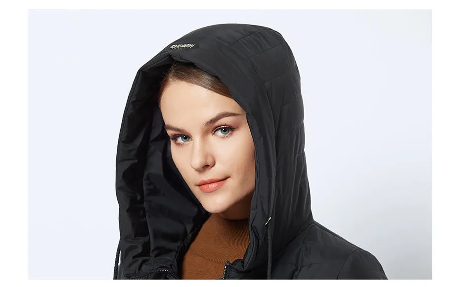 Women's Spring/Autumn Stylish Warm Windproof Coat With Hood