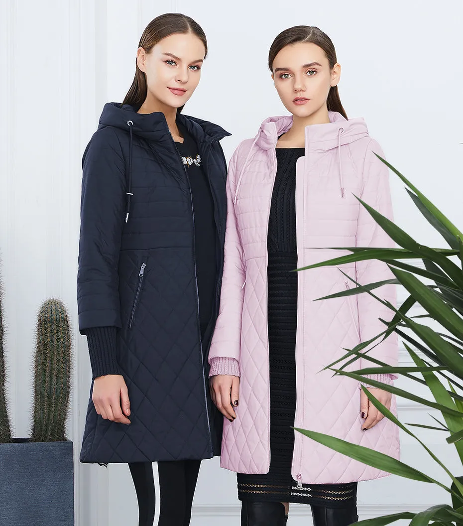 Women's Spring/Autumn Stylish Warm Windproof Coat With Hood