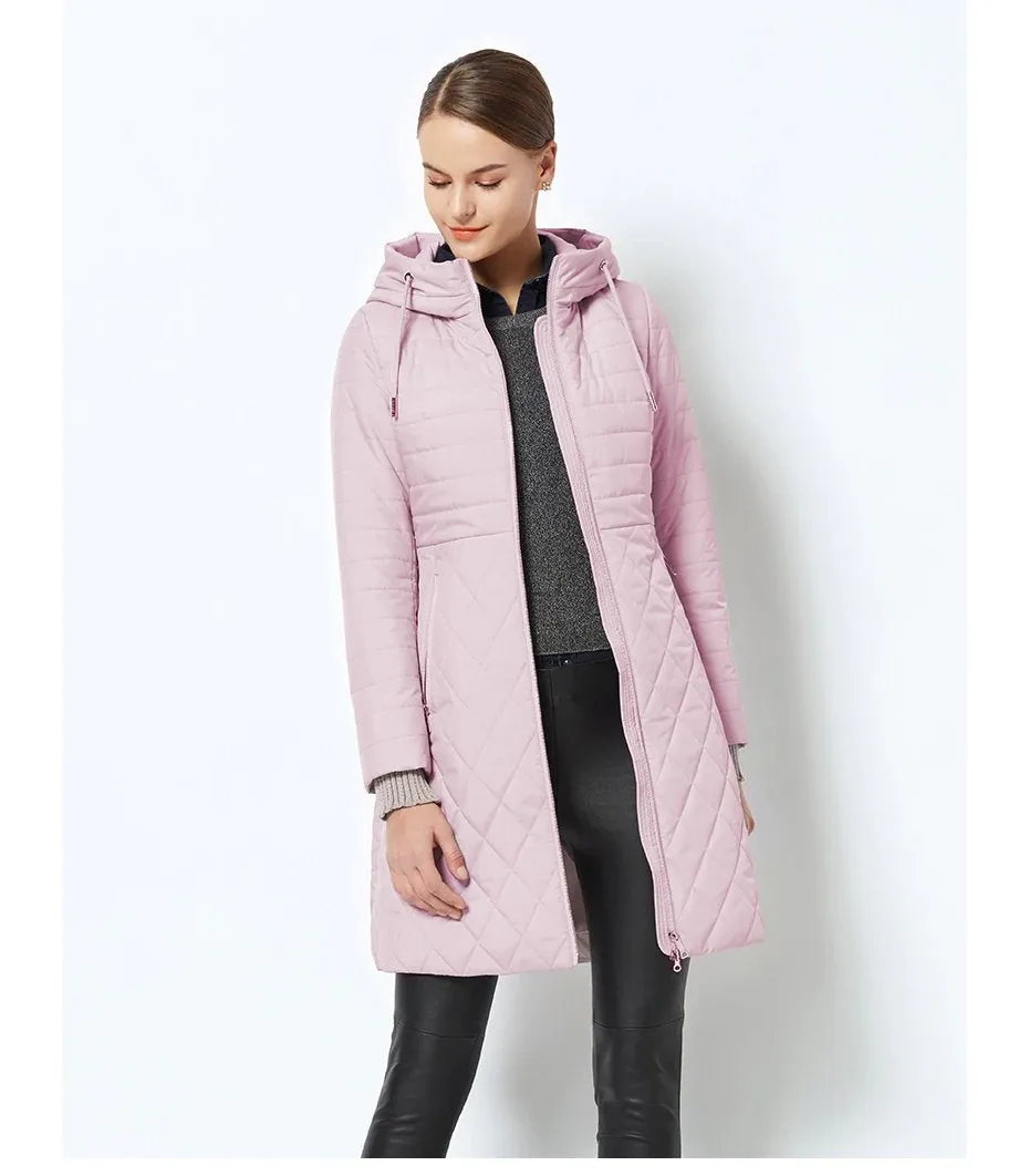 Women's Spring/Autumn Stylish Warm Windproof Coat With Hood