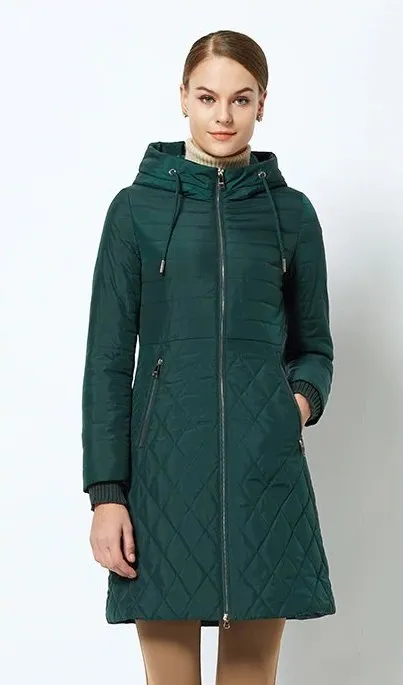 Women's Spring/Autumn Stylish Warm Windproof Coat With Hood