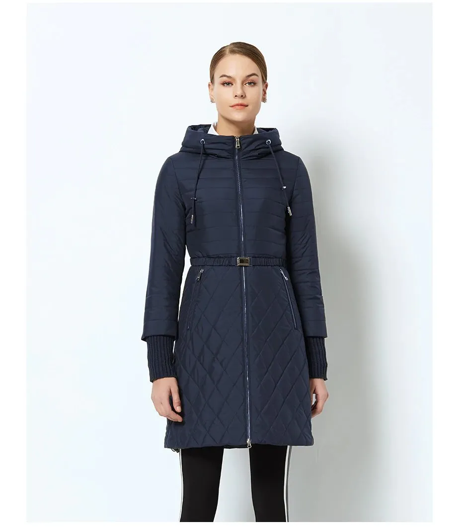 Women's Spring/Autumn Stylish Warm Windproof Coat With Hood