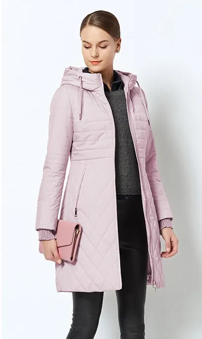 Women's Spring/Autumn Stylish Warm Windproof Coat With Hood