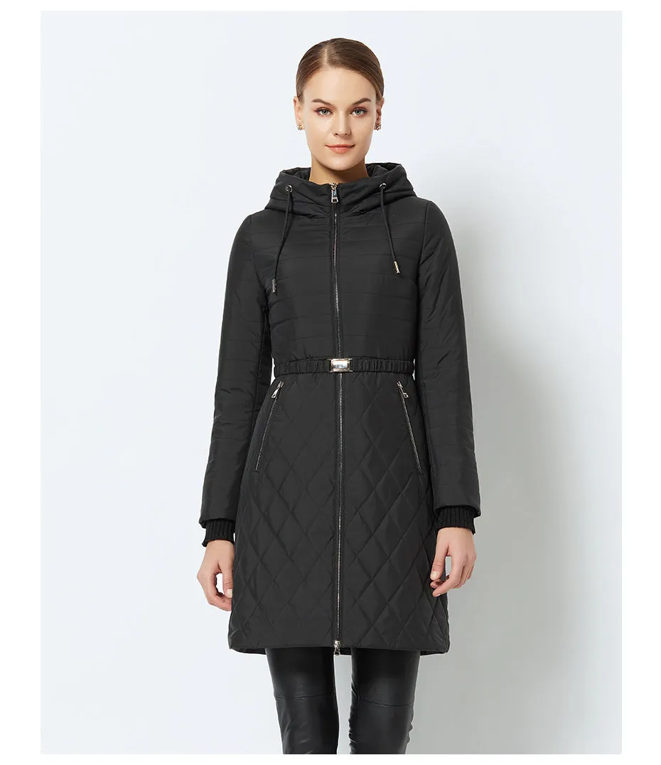 Women's Spring/Autumn Stylish Warm Windproof Coat With Hood